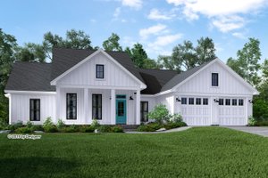 House Blueprint - Farmhouse Exterior - Front Elevation Plan #430-188