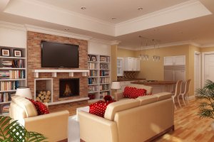 Living Room -- 1400 square foot European home