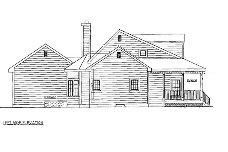 Dream House Plan - Exterior - Other Elevation 1 for Farmhouse House Plan #3-183 - 3 bed, 2.5 bath