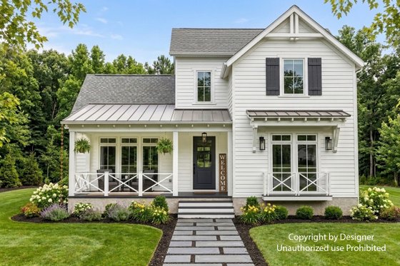 Exterior - Front Elevation 6 for Farmhouse House Plan #51-1549 - 4 bed, 3.5 bath