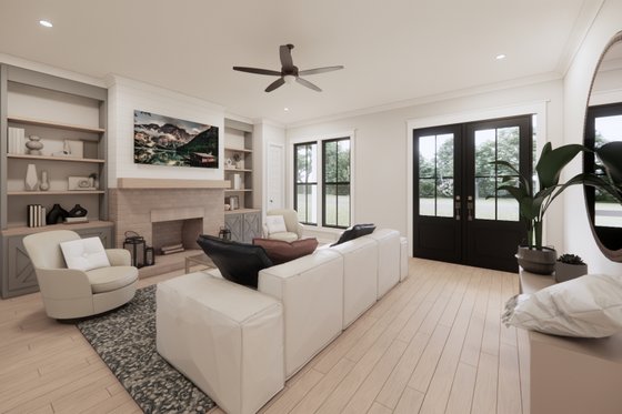 Interior - Family Room for Farmhouse House Plan #1074-44 - 3 bed, 2.5 bath