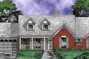 House Blueprint - Country Exterior - Front Elevation Plan #40-111