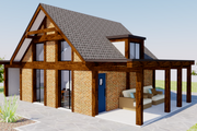 Modern Style House Plan - 2 Beds 1 Baths 543 Sq/Ft Plan #542-8 