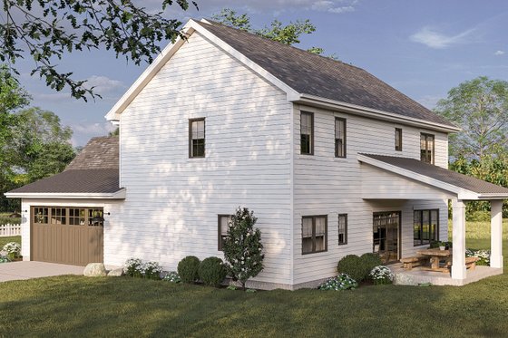 Exterior - Other Elevation for Farmhouse House Plan #455-561 - 4 bed, 2.5 bath