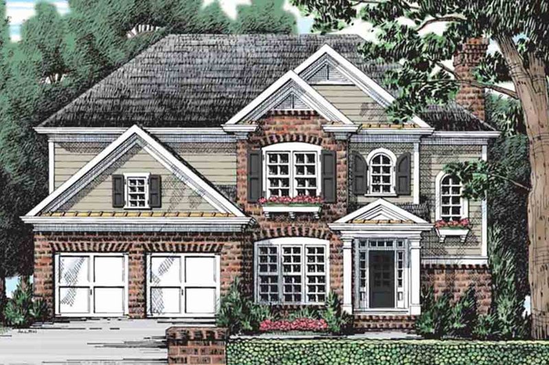 Colonial Style House Plan - 5 Beds 3 Baths 2361 Sq/Ft Plan #927-21