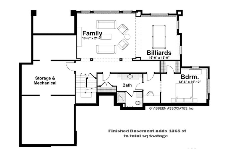 Home Plan - Optional Finished Basement