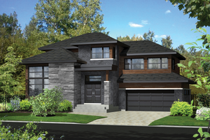 Contemporary Exterior - Front Elevation Plan #25-4905