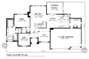 European Style House Plan - 4 Beds 3.5 Baths 2750 Sq/Ft Plan #70-436 
