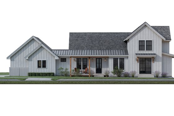 Exterior - Front Elevation 3 for Farmhouse House Plan #1099-1 - 4 bed, 3.5 bath
