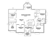 European Style House Plan - 5 Beds 3.5 Baths 3172 Sq/Ft Plan #5-202 