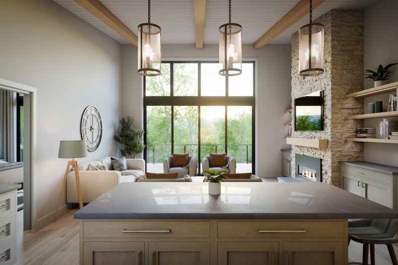 Dream House Plan - Interior - Family Room for Country House Plan #1089-55 - 3 bed, 2.5 bath