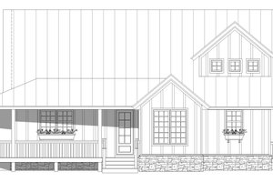 Exterior - Front Elevation 3 for Country House Plan #932-348 - 3 bed, 3 bath