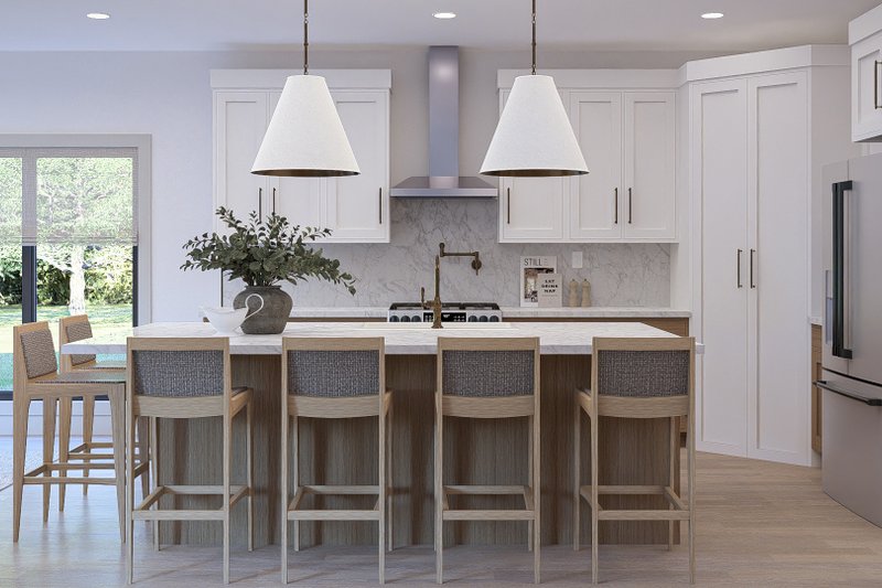 Architectural House Design - Interior - Kitchen for Mediterranean House Plan #455-790 - 4 bed, 3.5 bath
