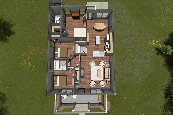 Dream House Plan - Craftsman Floor Plan - Main Floor Plan #513-2094