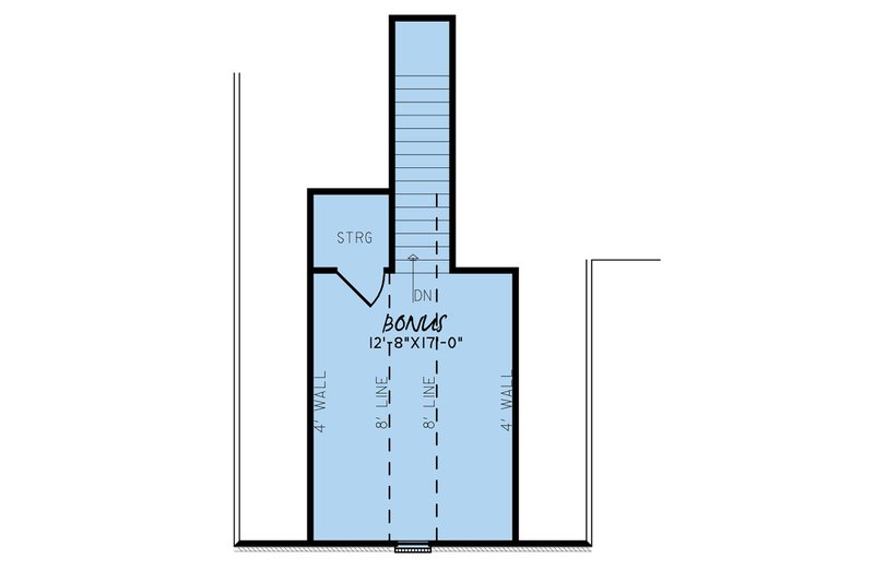Dream House Plan - Floor Plan - Upper Floor for Traditional House Plan #923-147 - 3 bed, 2 bath