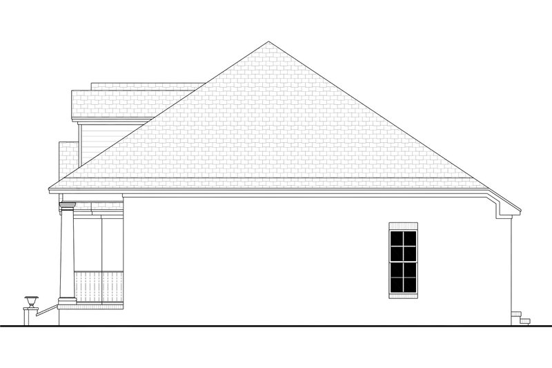 Dream House Plan - Exterior - Other Elevation 1 for Traditional House Plan #430-13 - 3 bed, 2 bath