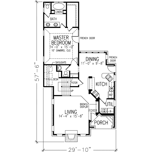 House Plan Design - European Floor Plan - Main Floor Plan #410-327