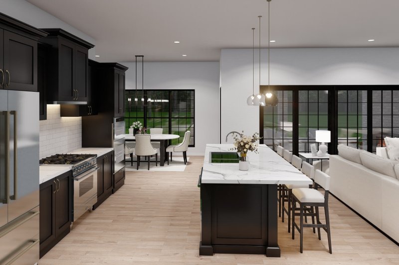 Architectural House Design - Interior - Kitchen 1 for Traditional House Plan #923-64 - 5 bed, 4 bath