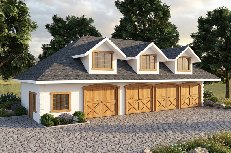 Home Plan - Exterior - Front Elevation 2 for Traditional House Plan #117-1108, 1 bath