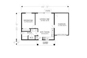 Craftsman Style House Plan - 1 Beds 1 Baths 644 Sq/Ft Plan #53-665 