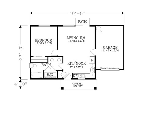 Home Plan - Craftsman Floor Plan - Main Floor Plan #53-665