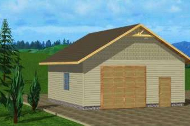 Architectural House Design - Traditional Exterior - Front Elevation Plan #117-474