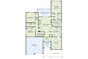 European Style House Plan - 3 Beds 2 Baths 1943 Sq/Ft Plan #17-110 Floor 