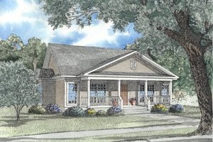 Traditional Exterior - Front Elevation Plan #17-1054