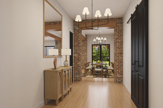 Interior - Entry for Traditional House Plan #430-383 - 5 bed, 4.5 bath