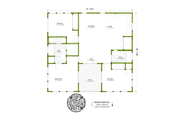 Mediterranean Style House Plan - 3 Beds 2 Baths 1194 Sq/Ft Plan #1106-33 
