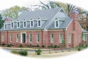 Colonial Style House Plan - 2 Beds 3.5 Baths 7422 Sq/Ft Plan #81-1359 