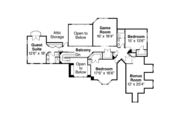 Mediterranean Style House Plan - 4 Beds 4.5 Baths 4566 Sq/Ft Plan #124-350 