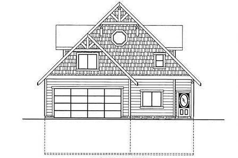Dream House Plan - Exterior - Front Elevation for Country House Plan #117-808 - 3 bed, 3 bath