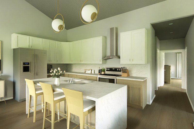 House Blueprint - Interior - Kitchen for Barndominium House Plan #1064-456 - 2 bed, 2 bath