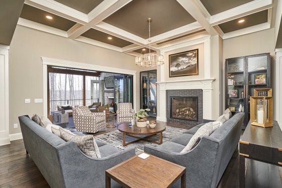 Interior - Family Room for Craftsman House Plan #1089-35 - 3 bed, 2.5 bath