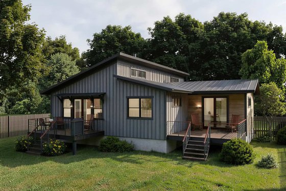 Exterior - Other Elevation for Modern House Plan #79-329 - 3 bed, 2 bath