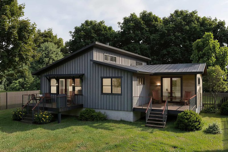 House Plan Design - Exterior - Other Elevation for Modern House Plan #79-329 - 3 bed, 2 bath