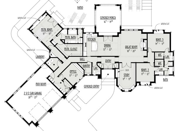 Victorian Floor Plan - Main Floor Plan #1088-5