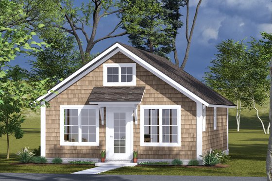 Exterior - Other Elevation for Cottage House Plan #513-2301 - 2 bed, 2 bath