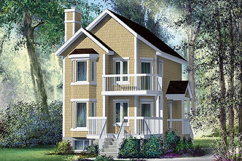 Traditional Style House Plan - 2 Beds 1.5 Baths 1080 Sq/Ft Plan #25-4201