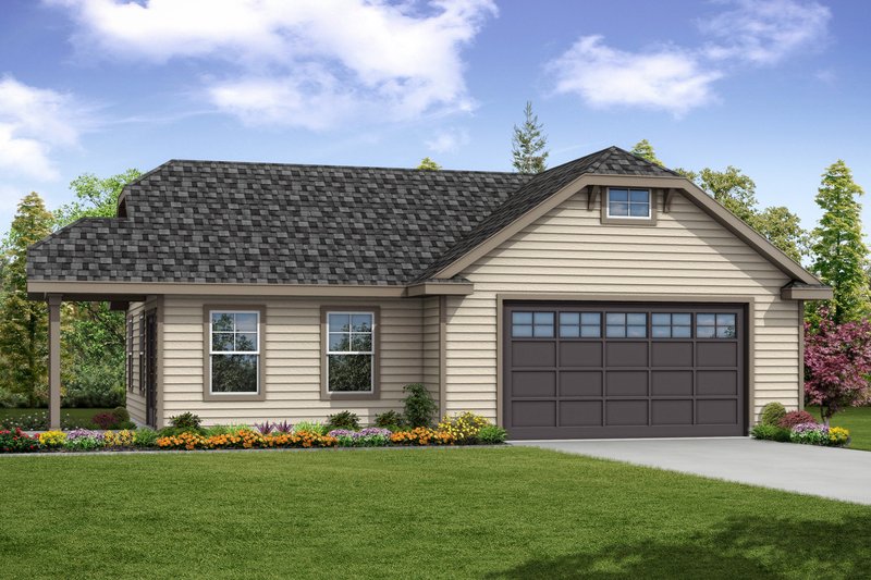 Traditional Style House Plan - 0 Beds 1 Baths 1122 Sq/Ft Plan #124-1051