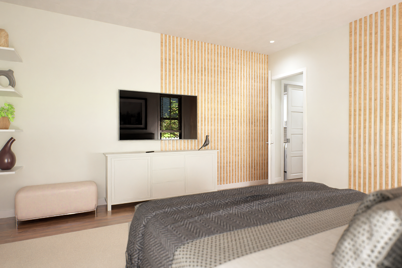 House Blueprint - Interior - Master Bedroom 1 for Barndominium House Plan #48-1204 - 4 bed, 3.5 bath