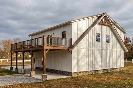 Exterior - Rear Elevation for Country House Plan #1084-18 - 2 bed, 2 bath