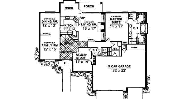Traditional Floor Plan - Main Floor Plan #40-220