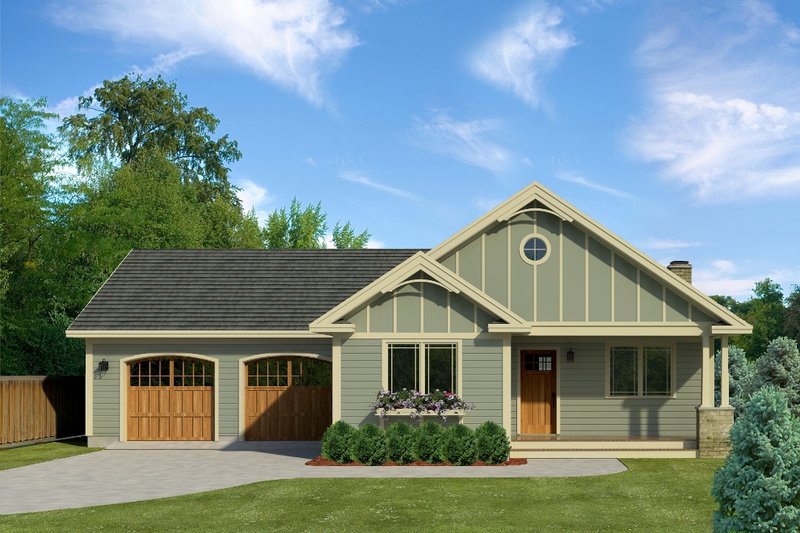 Dream House Plan - Craftsman Exterior - Front Elevation Plan #497-45