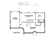 European Style House Plan - 4 Beds 3 Baths 2700 Sq/Ft Plan #312-322 