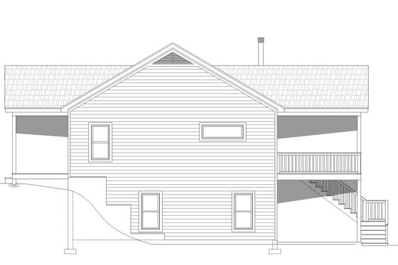 Exterior - Other Elevation 1 for Cabin House Plan #932-57 - 4 bed, 3.5 bath