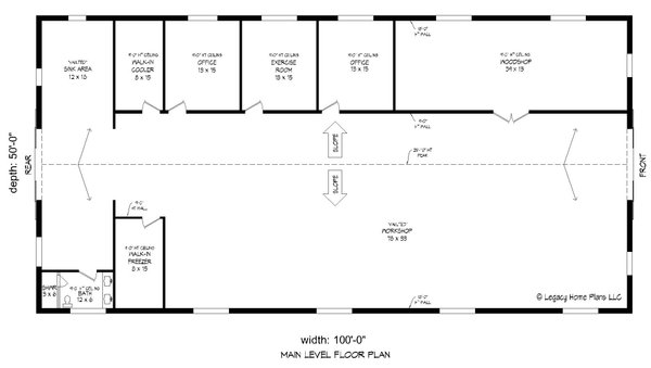 Architectural House Design - Traditional Floor Plan - Main Floor Plan #932-694