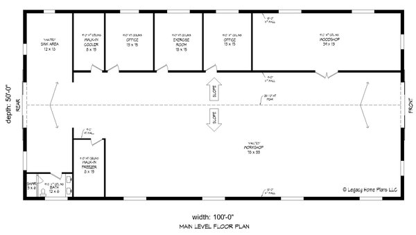 Traditional Floor Plan - Main Floor Plan #932-694