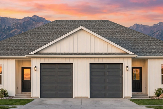 Exterior - Front Elevation 3 for Farmhouse House Plan #1096-132 - 2 bed, 2 bath